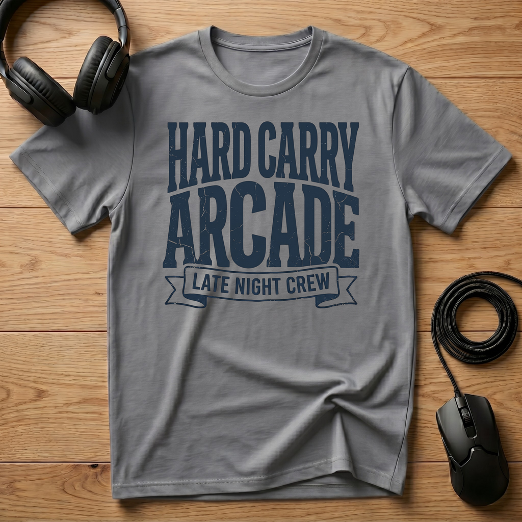 Hard Carry Arcade Late Night Crew T-Shirt