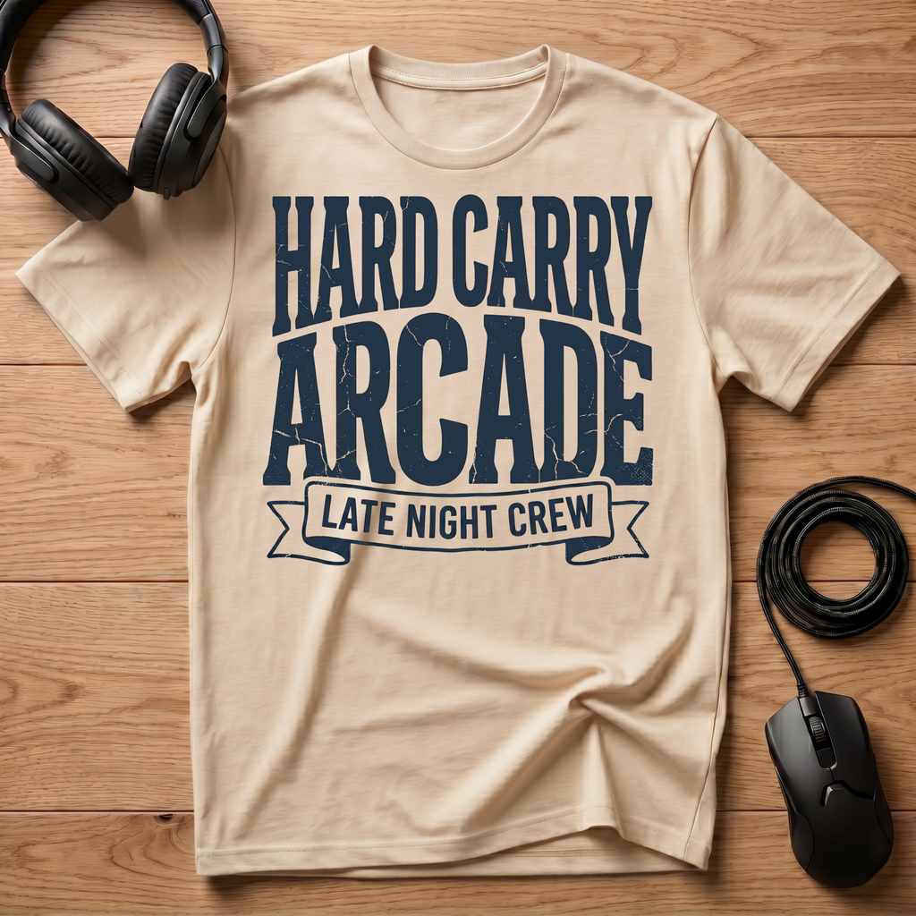 Hard Carry Arcade Late Night Crew T-Shirt