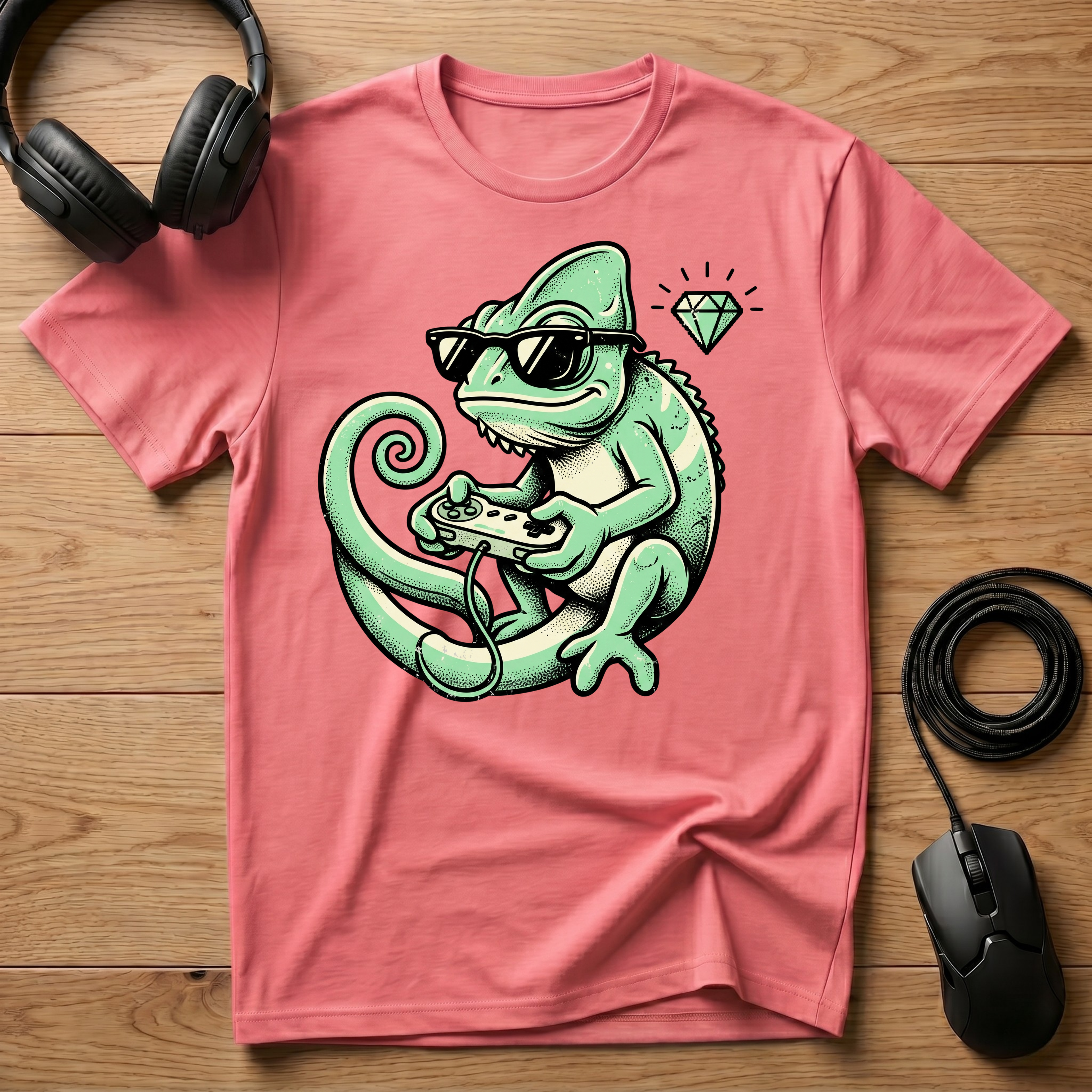 Gaming Chameleon T-Shirt