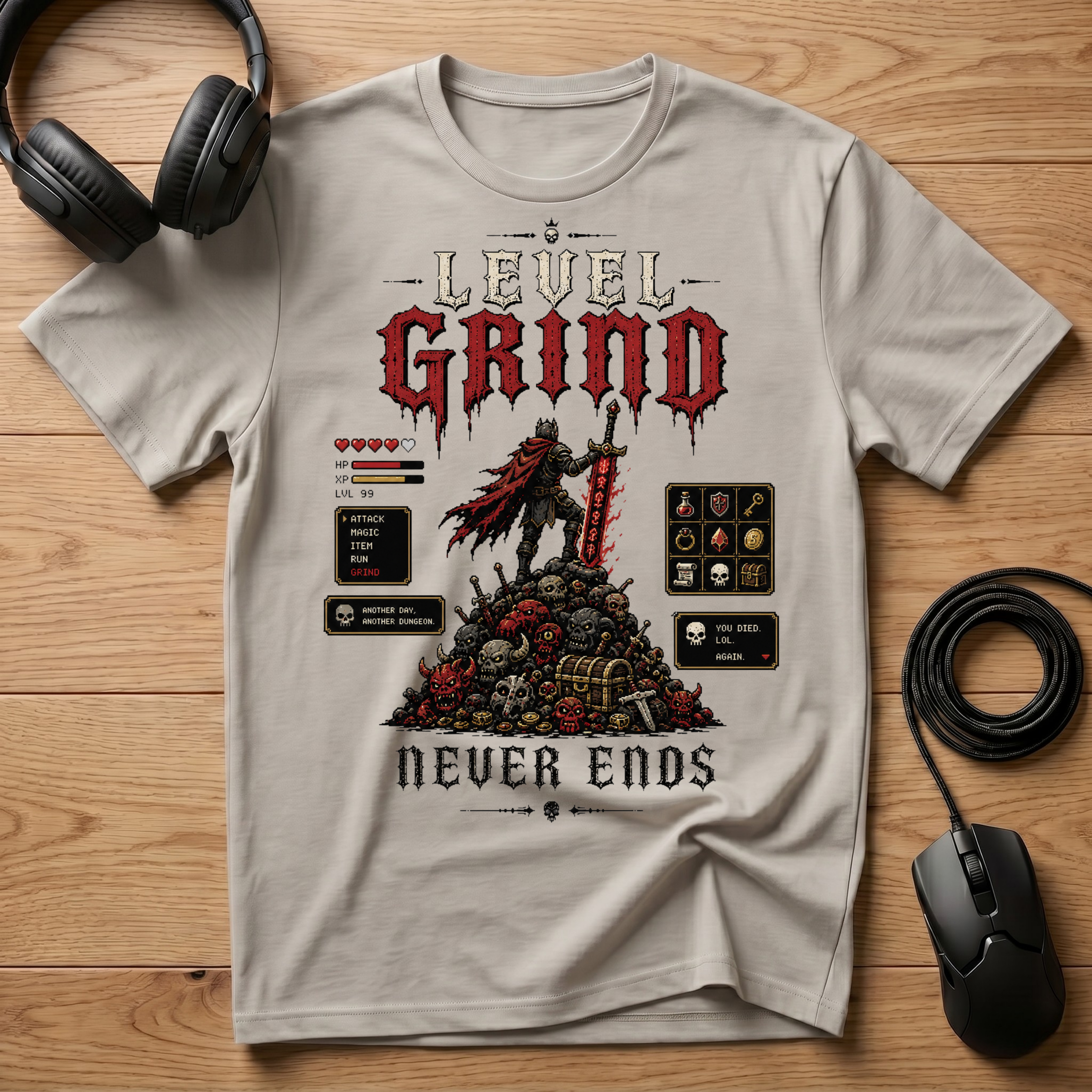 Level Grind Never Ends T-Shirt