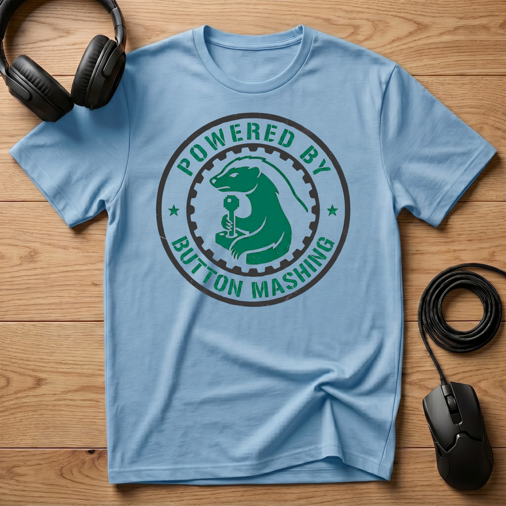 Powered By Button Mashing T-Shirt