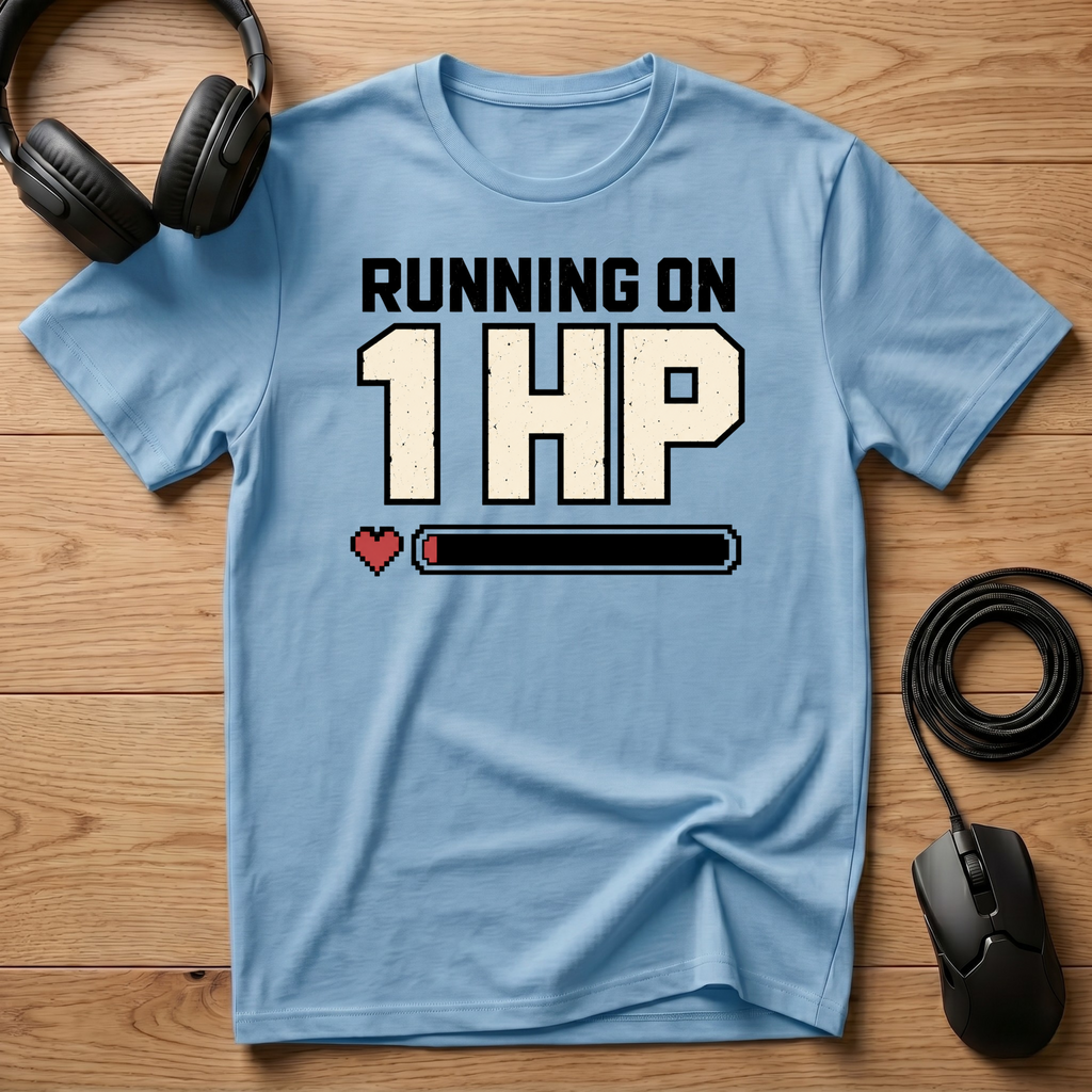 Running on 1 HP T-Shirt