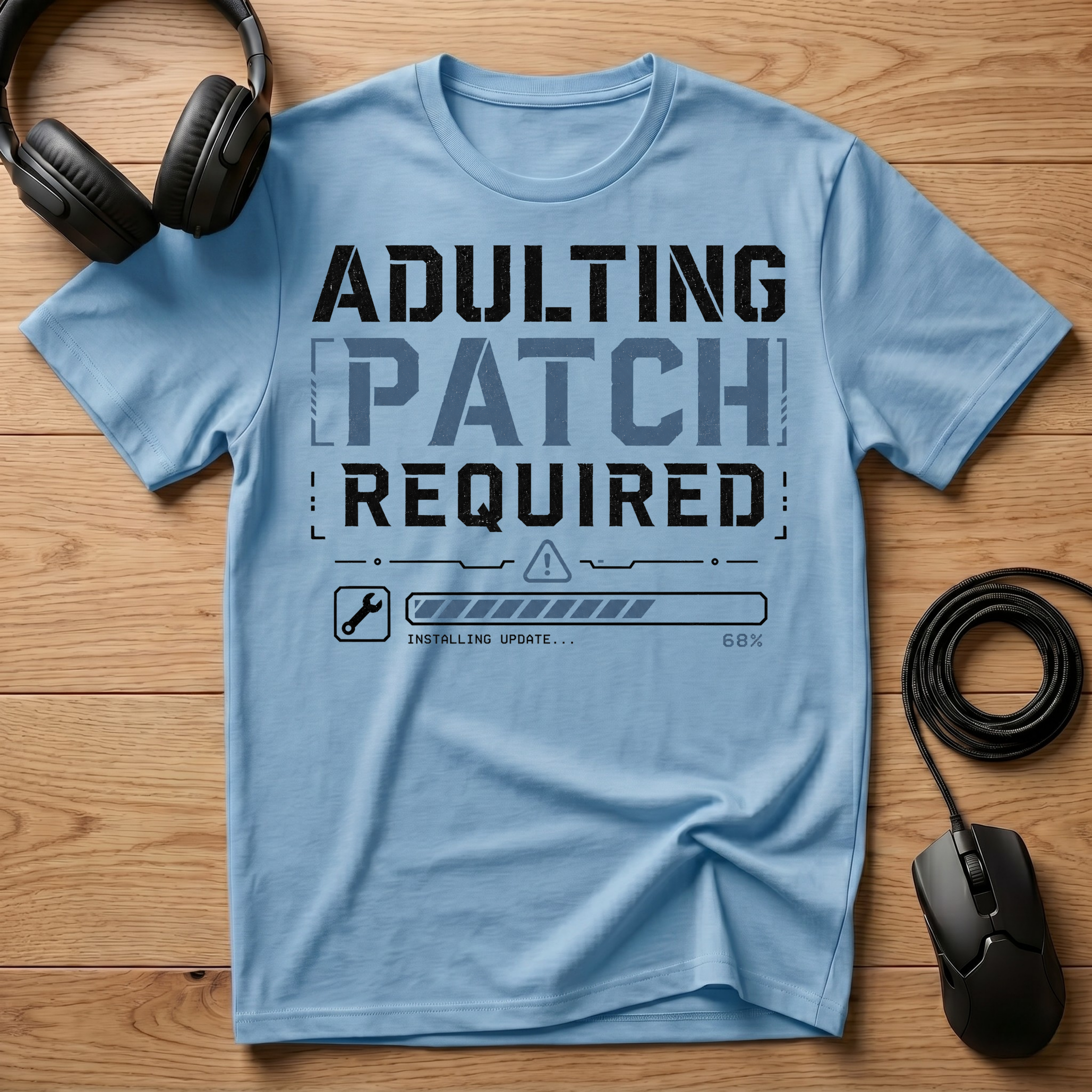 Adulting Patch Required T-Shirt