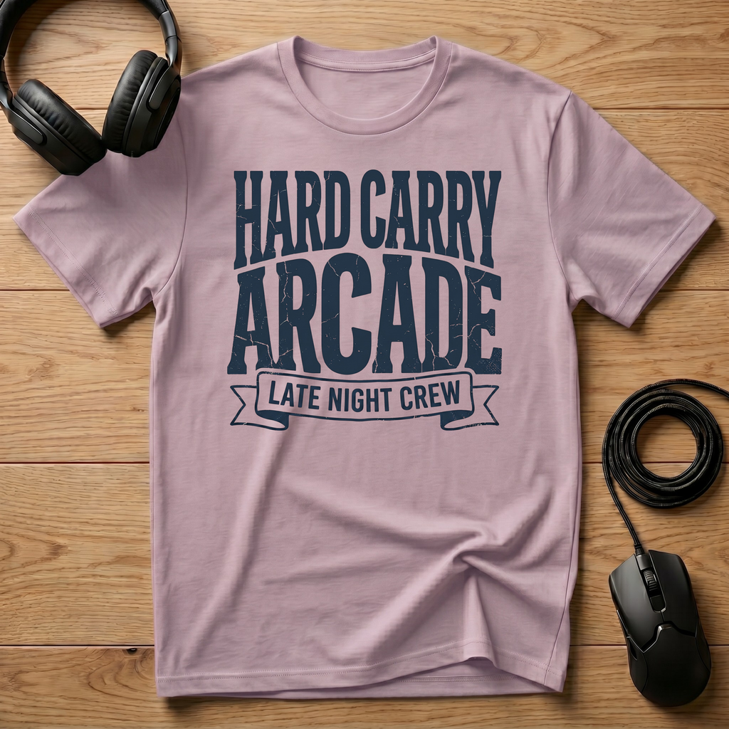 Hard Carry Arcade Late Night Crew T-Shirt