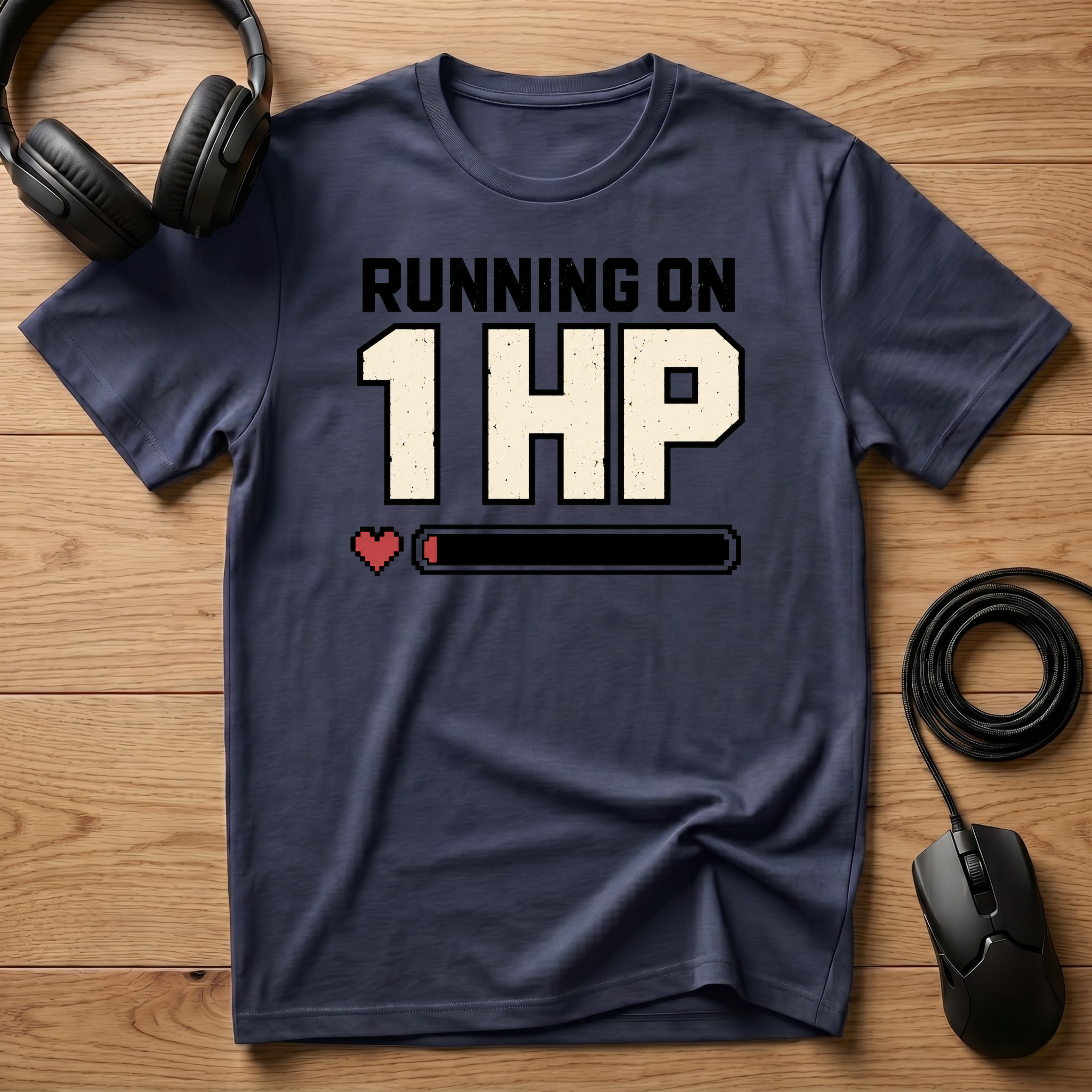 Running on 1 HP T-Shirt
