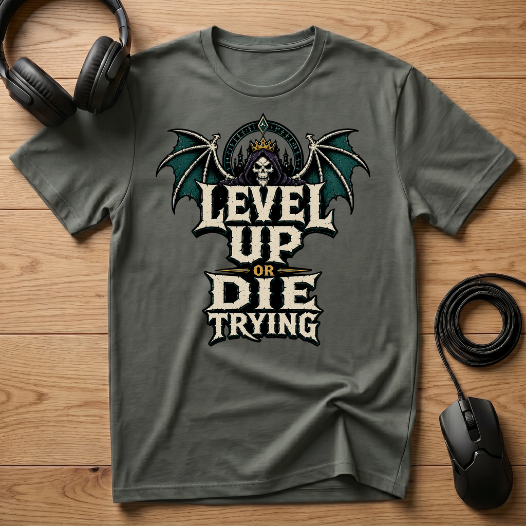 Level Up Or Die Trying T-Shirt