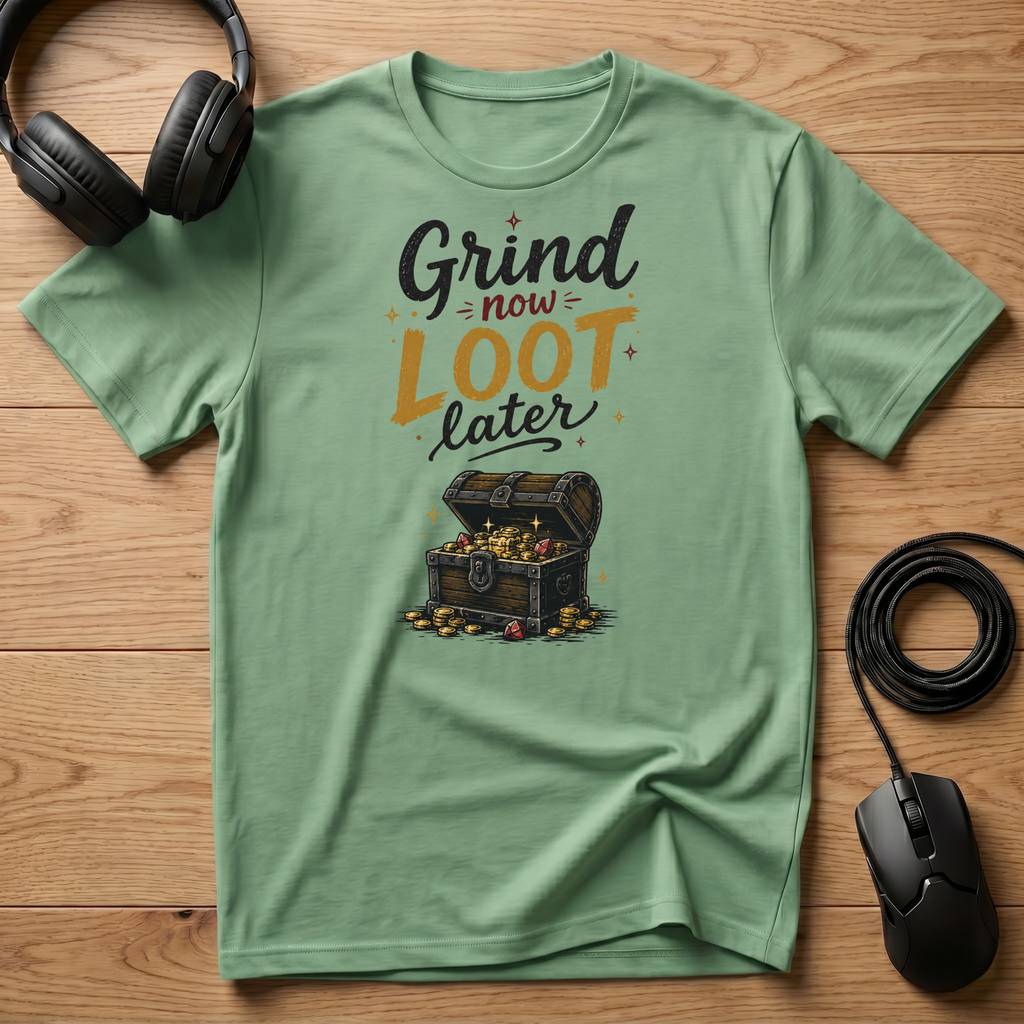 Grind Now Loot Later T-Shirt
