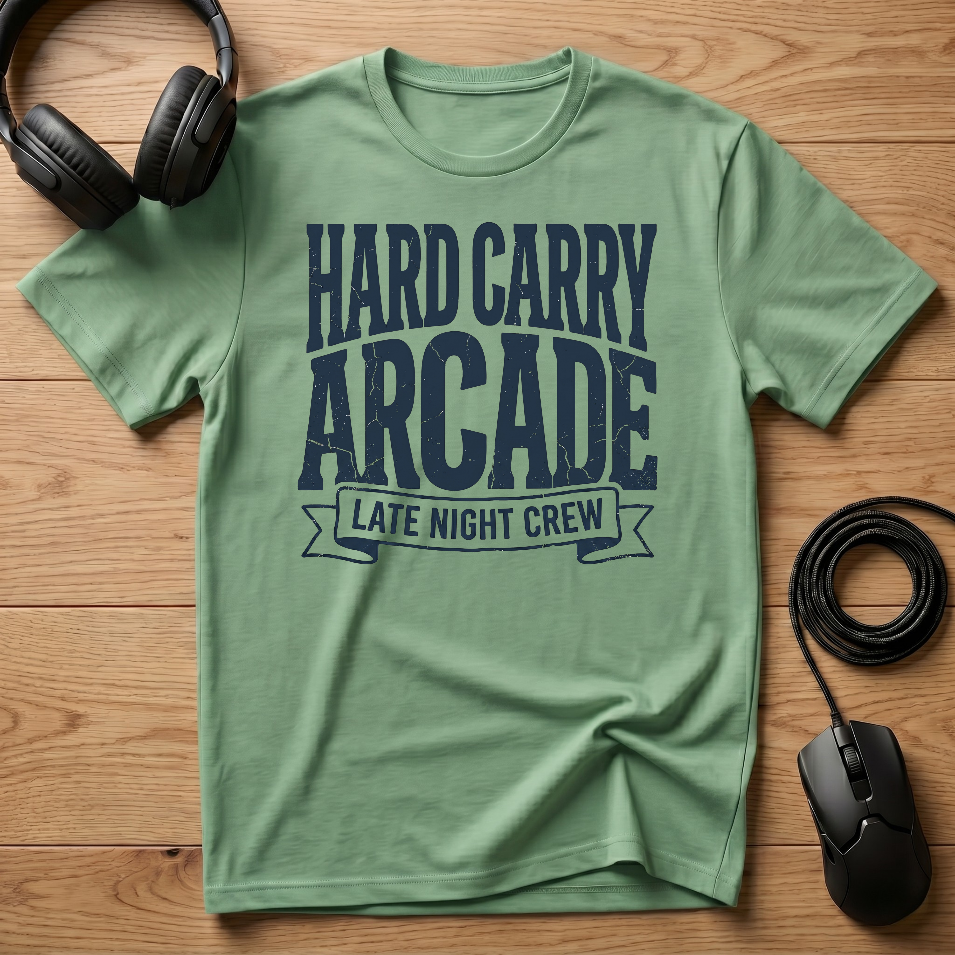 Hard Carry Arcade Late Night Crew T-Shirt