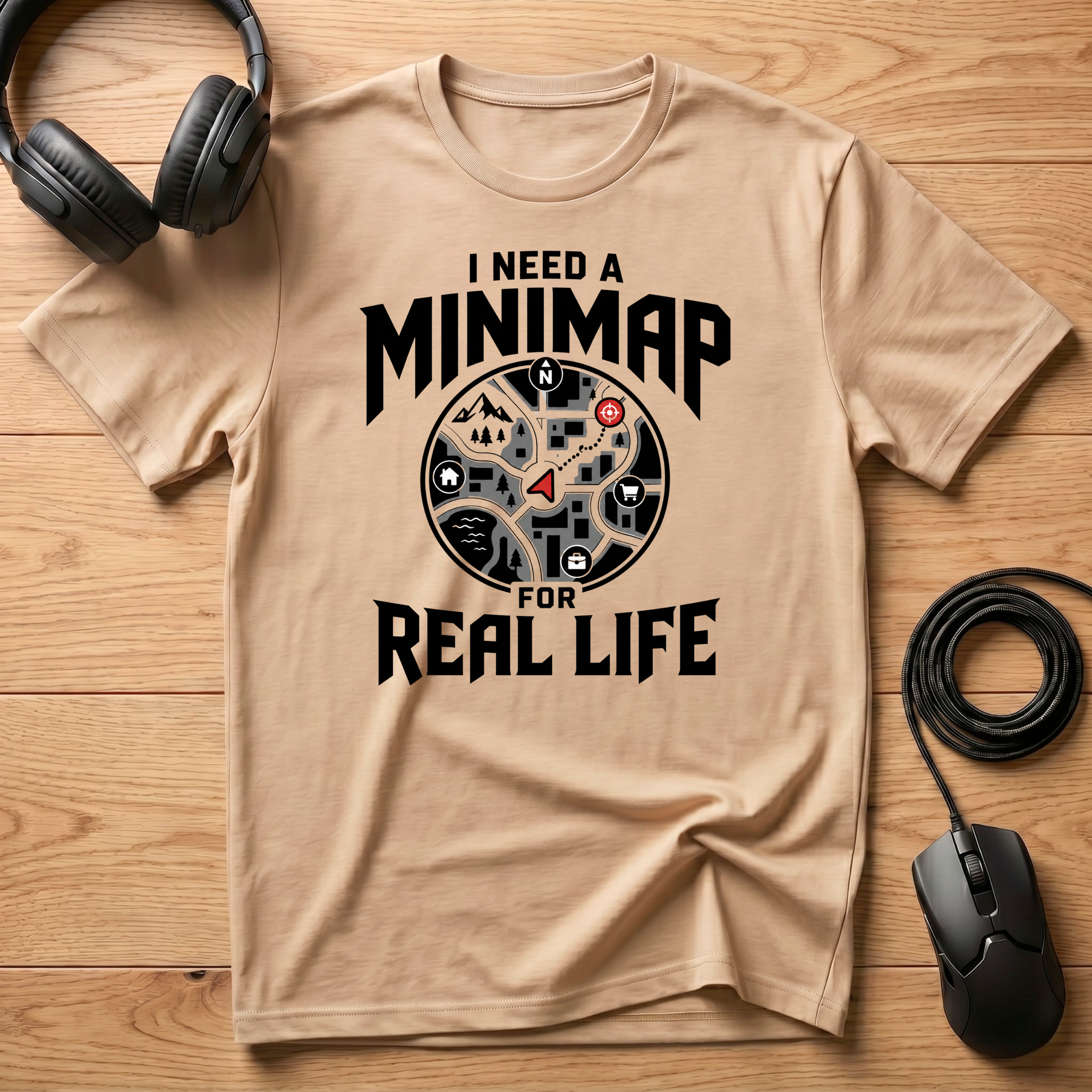 I Need A Mini-Map For Real Life T-Shirt