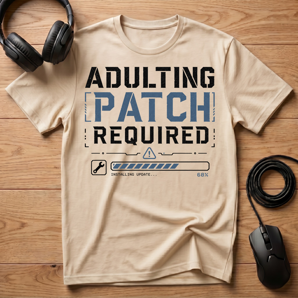 Adulting Patch Required T-Shirt