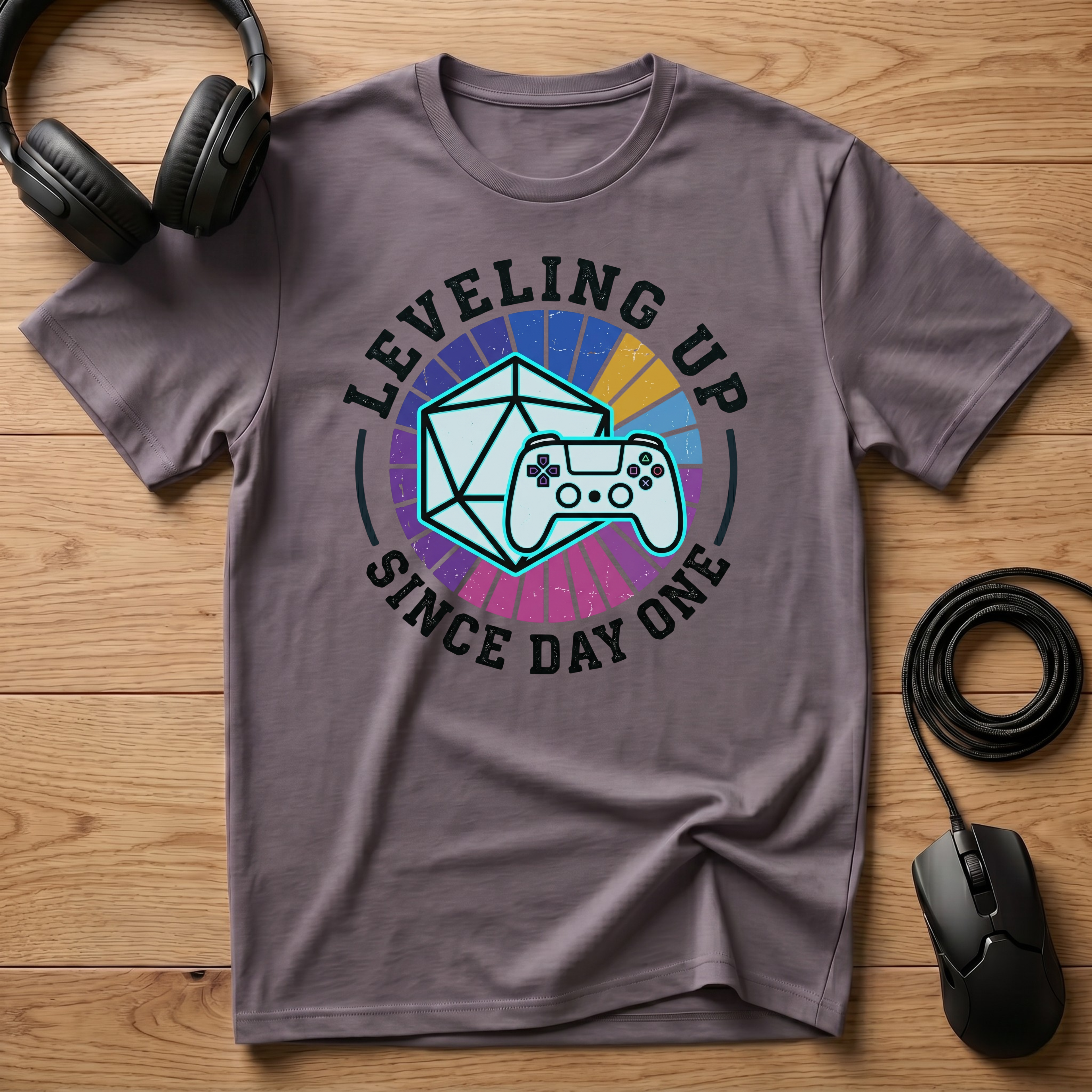 Leveling Up Since Day One T-Shirt