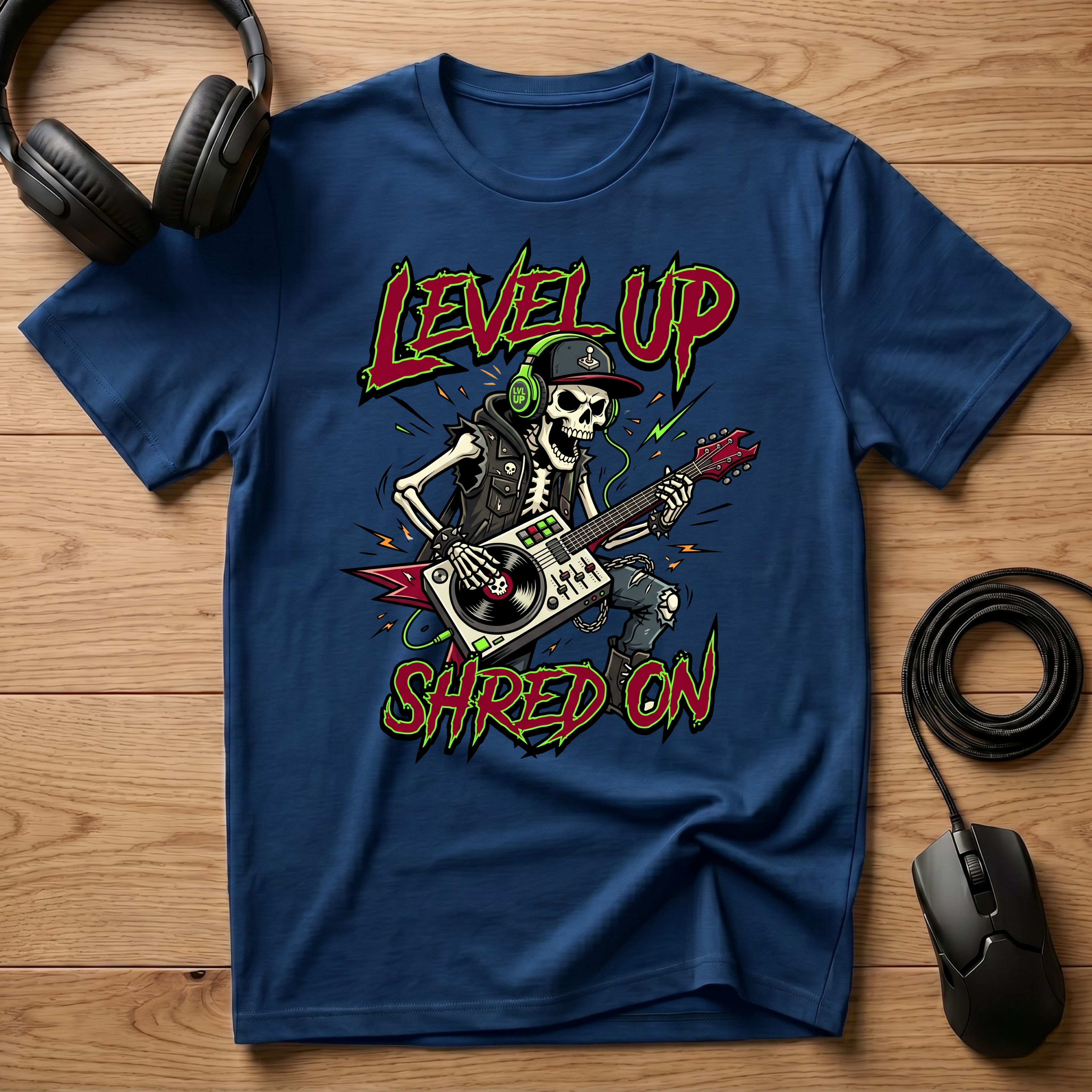 Level Up, Shred On T-Shirt
