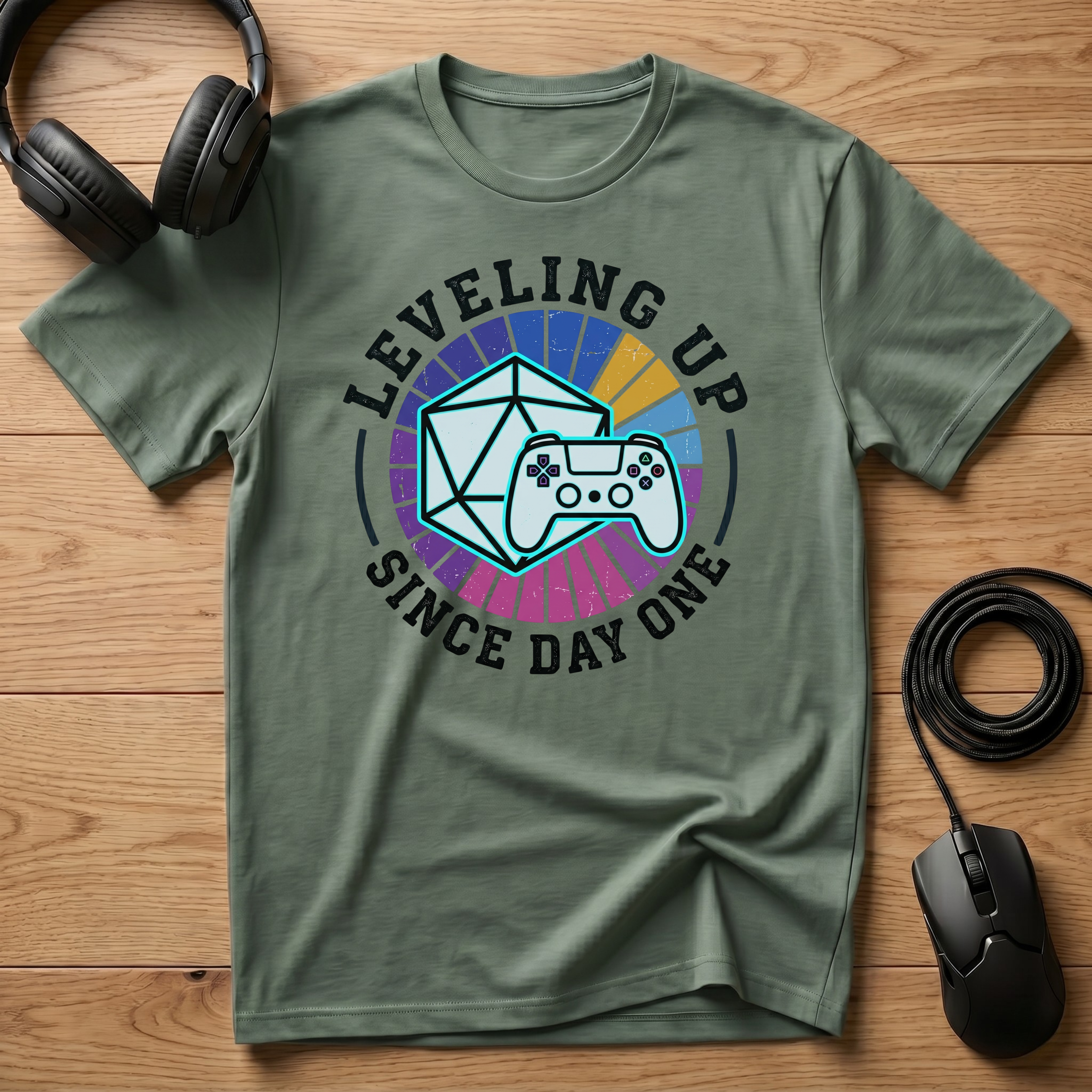 Leveling Up Since Day One T-Shirt