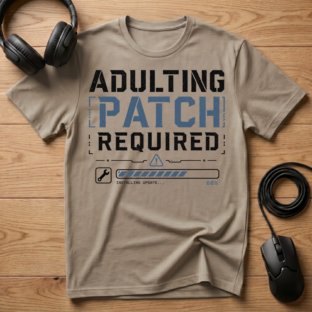 Adulting Patch Required T-Shirt