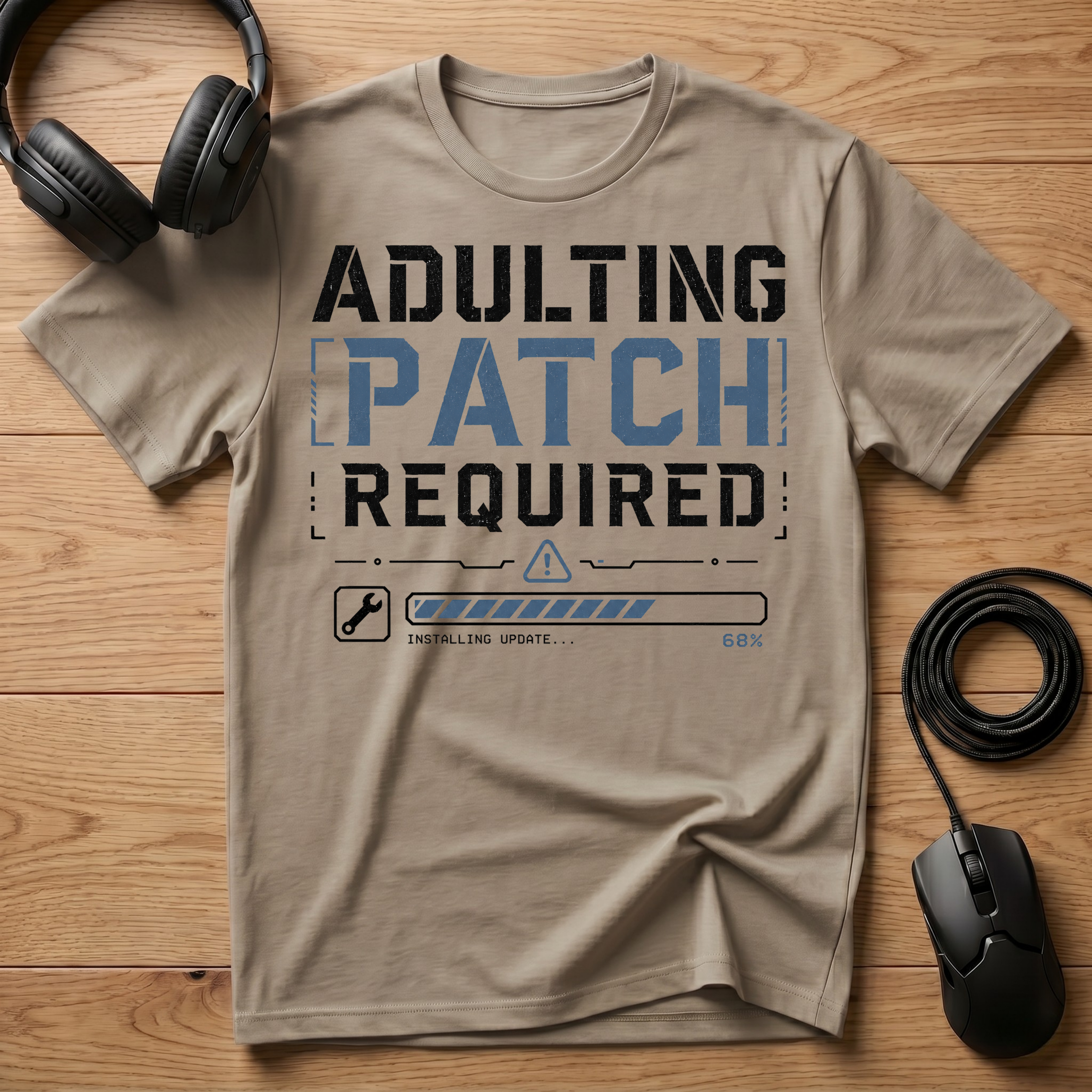 Adulting Patch Required T-Shirt