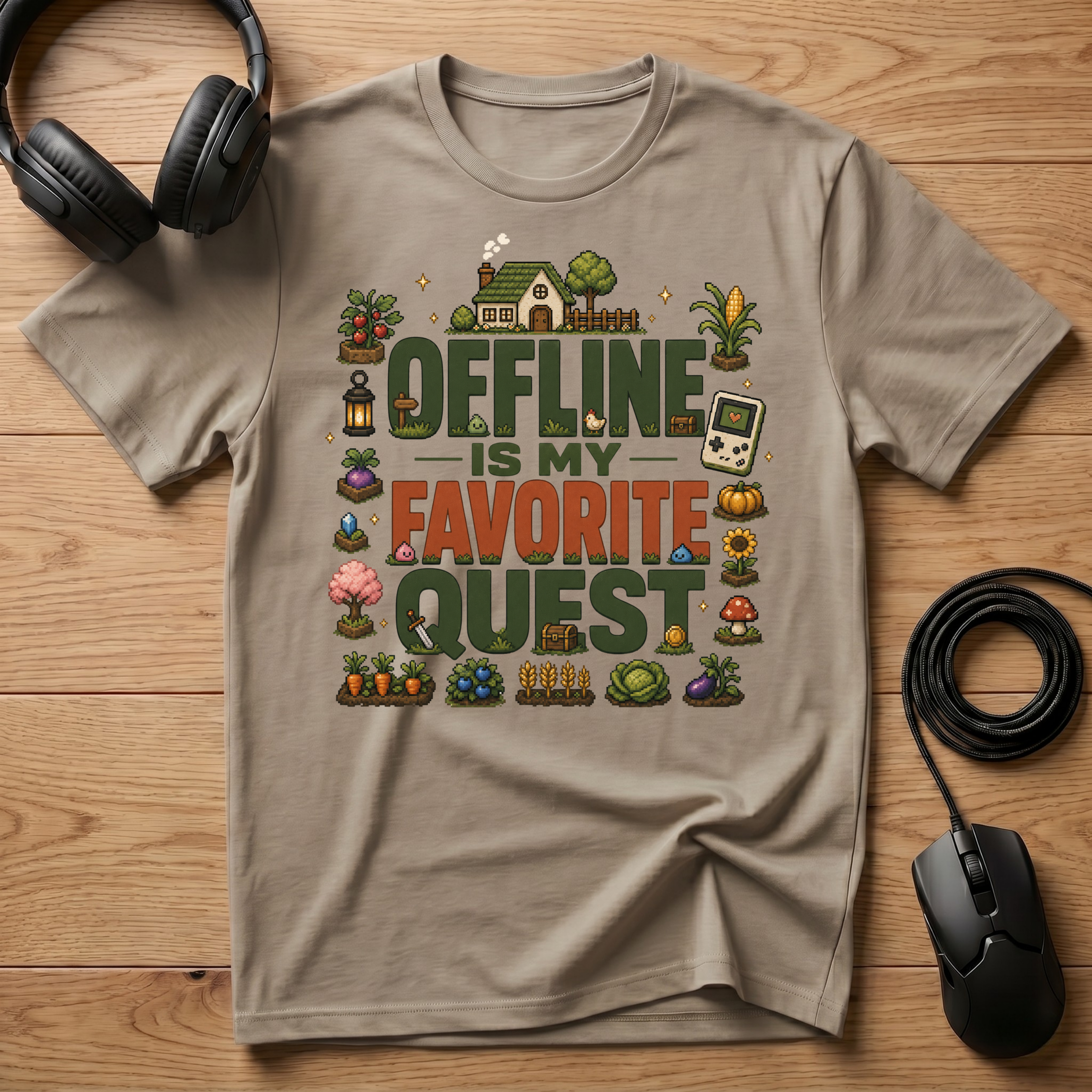 Offline Is My Favorite Quest T-Shirt