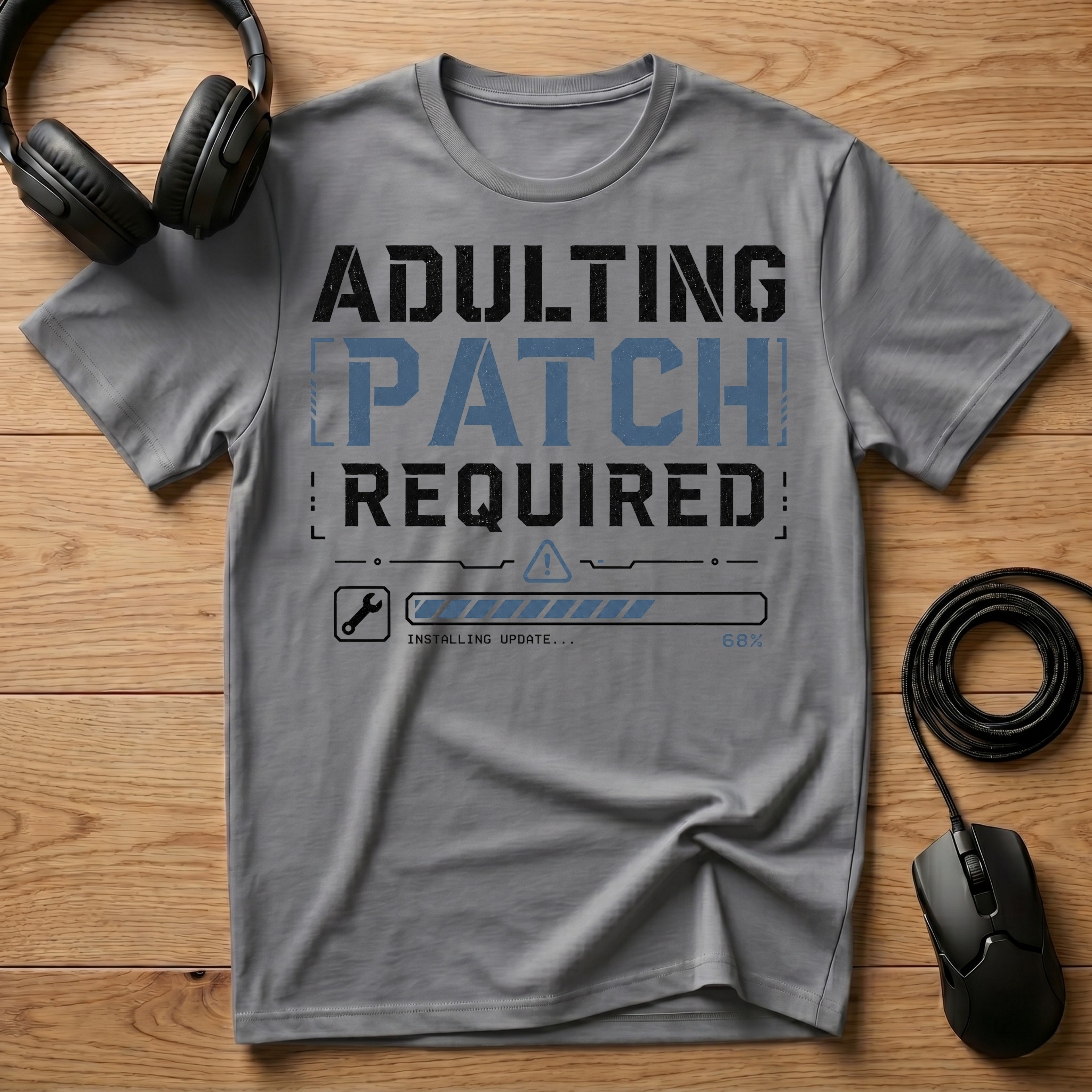 Adulting Patch Required T-Shirt