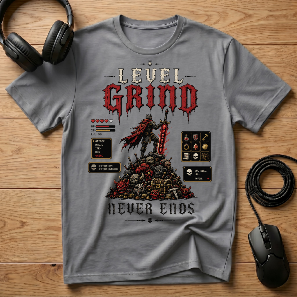 Level Grind Never Ends T-Shirt