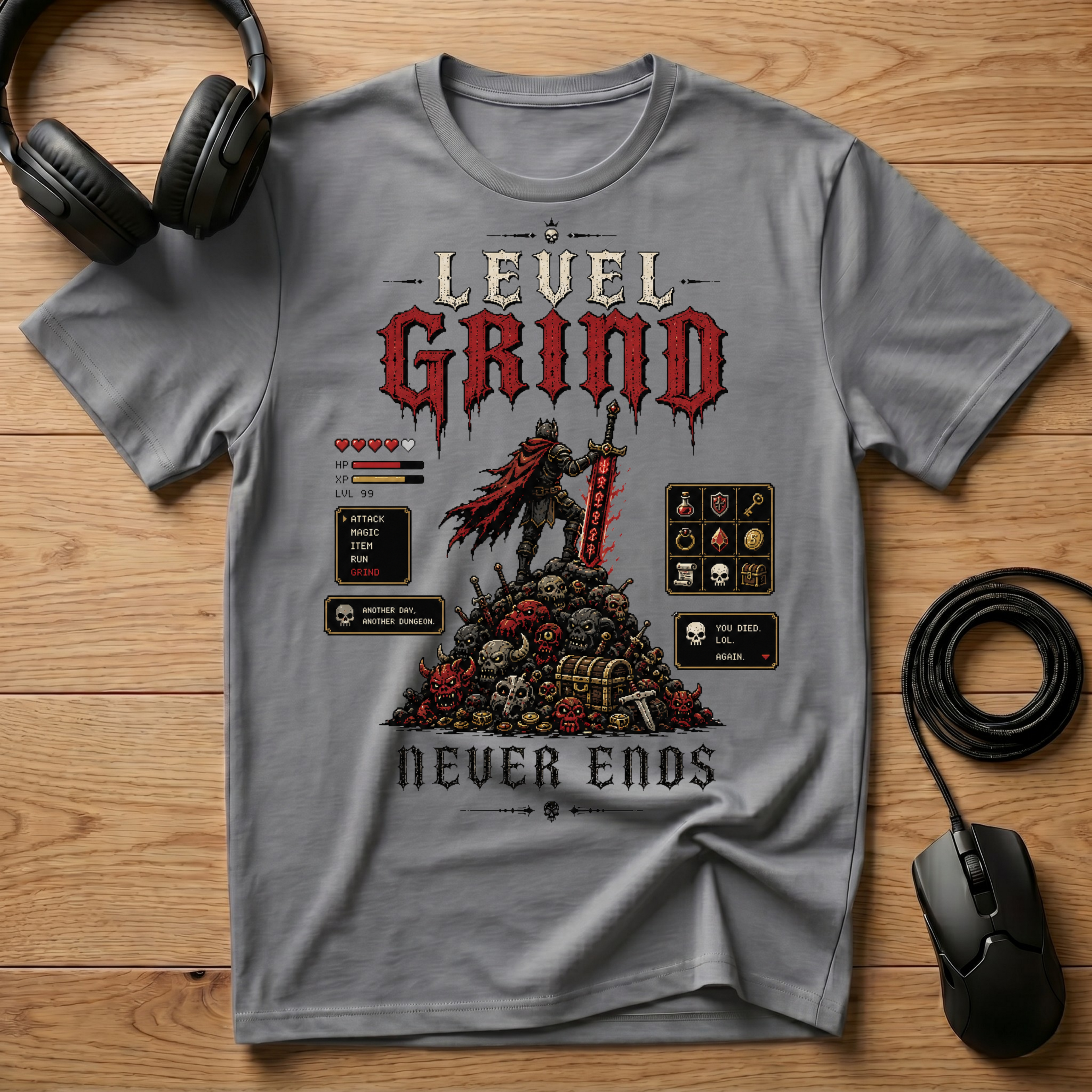 Level Grind Never Ends T-Shirt