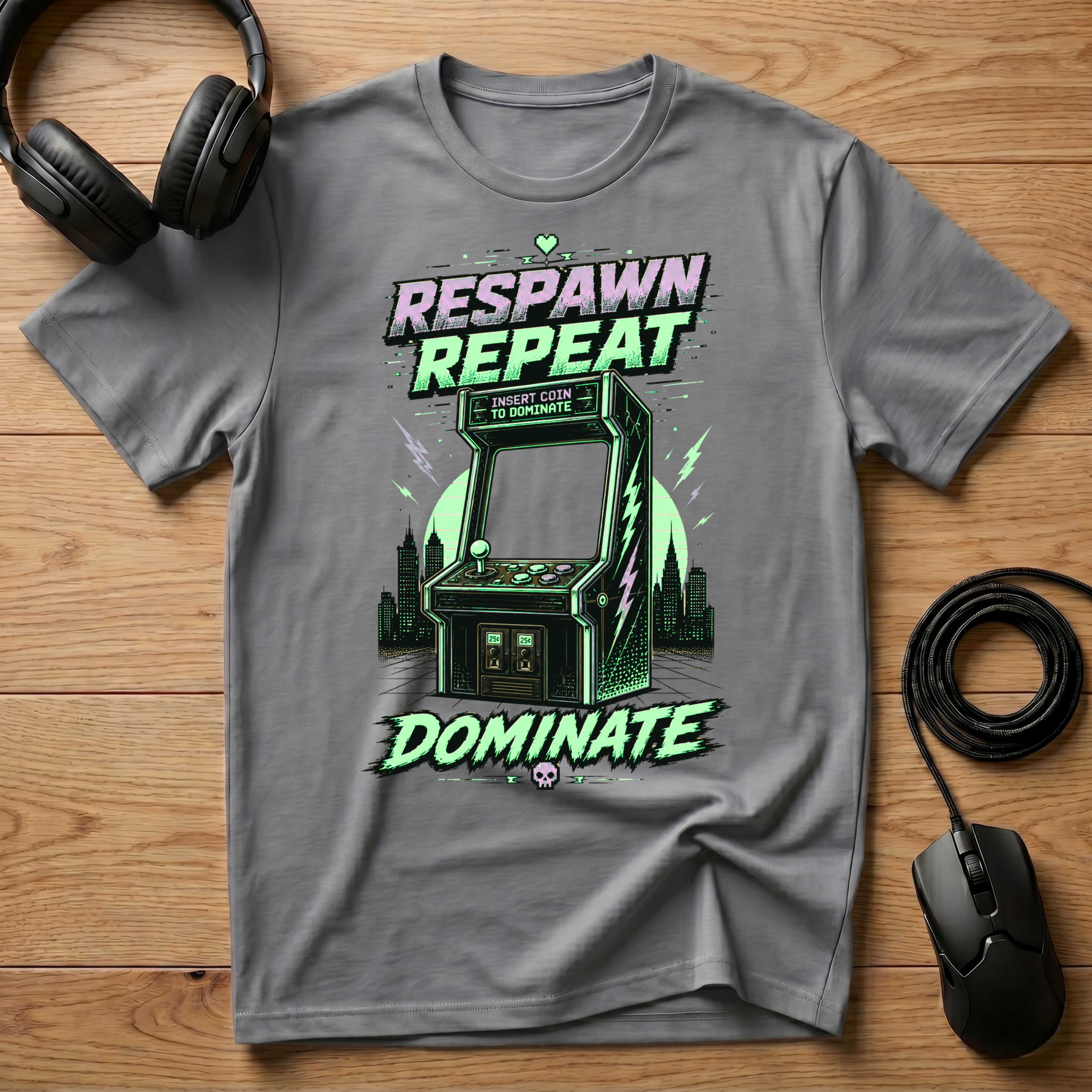 Respawn. Repeat. Dominate. T-Shirt