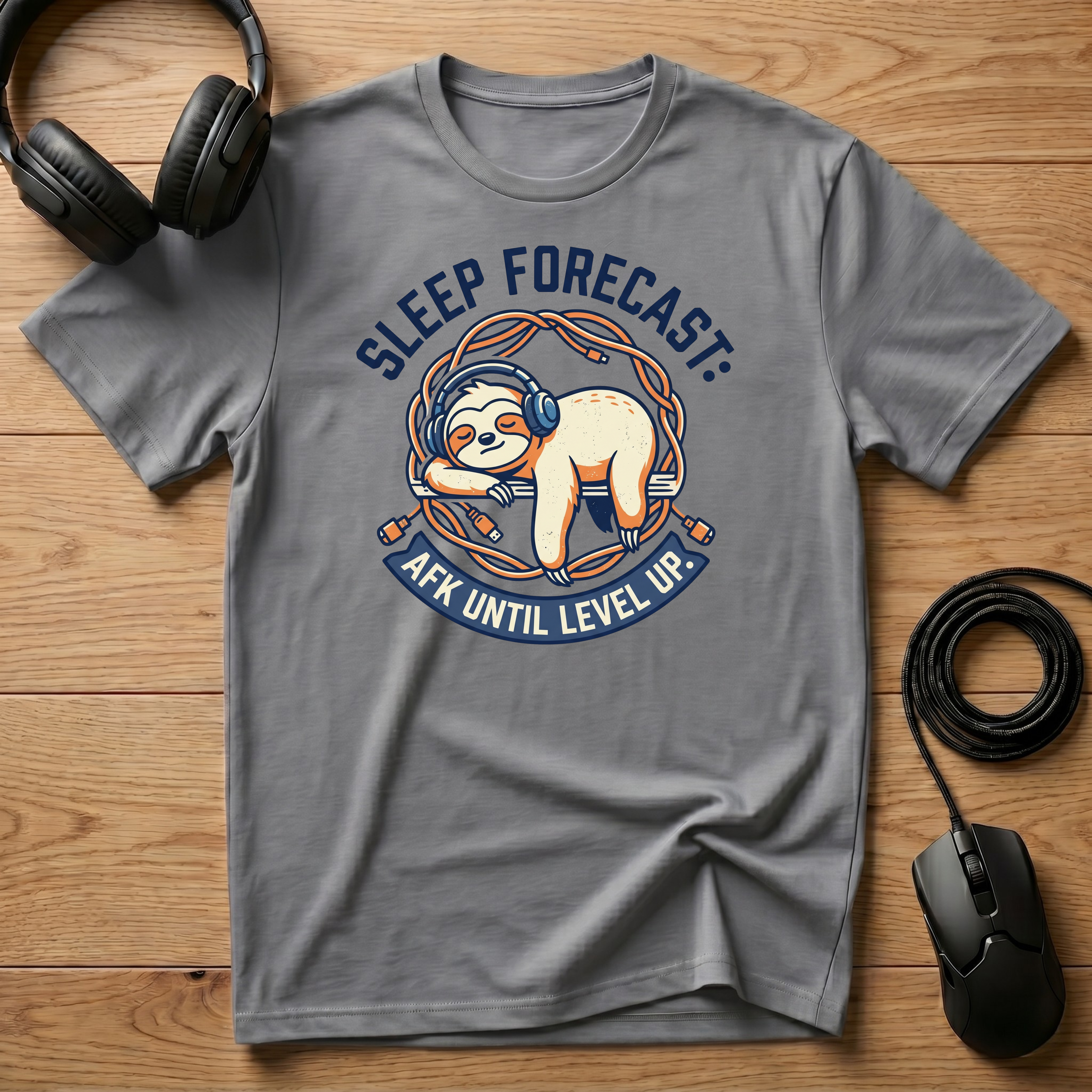 Sleep Forecast: AFK Until Level Up T-Shirt