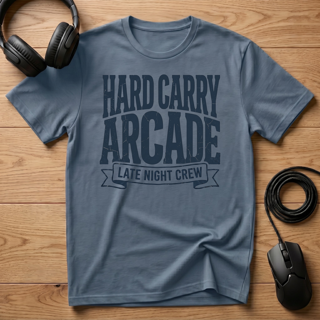Hard Carry Arcade Late Night Crew T-Shirt