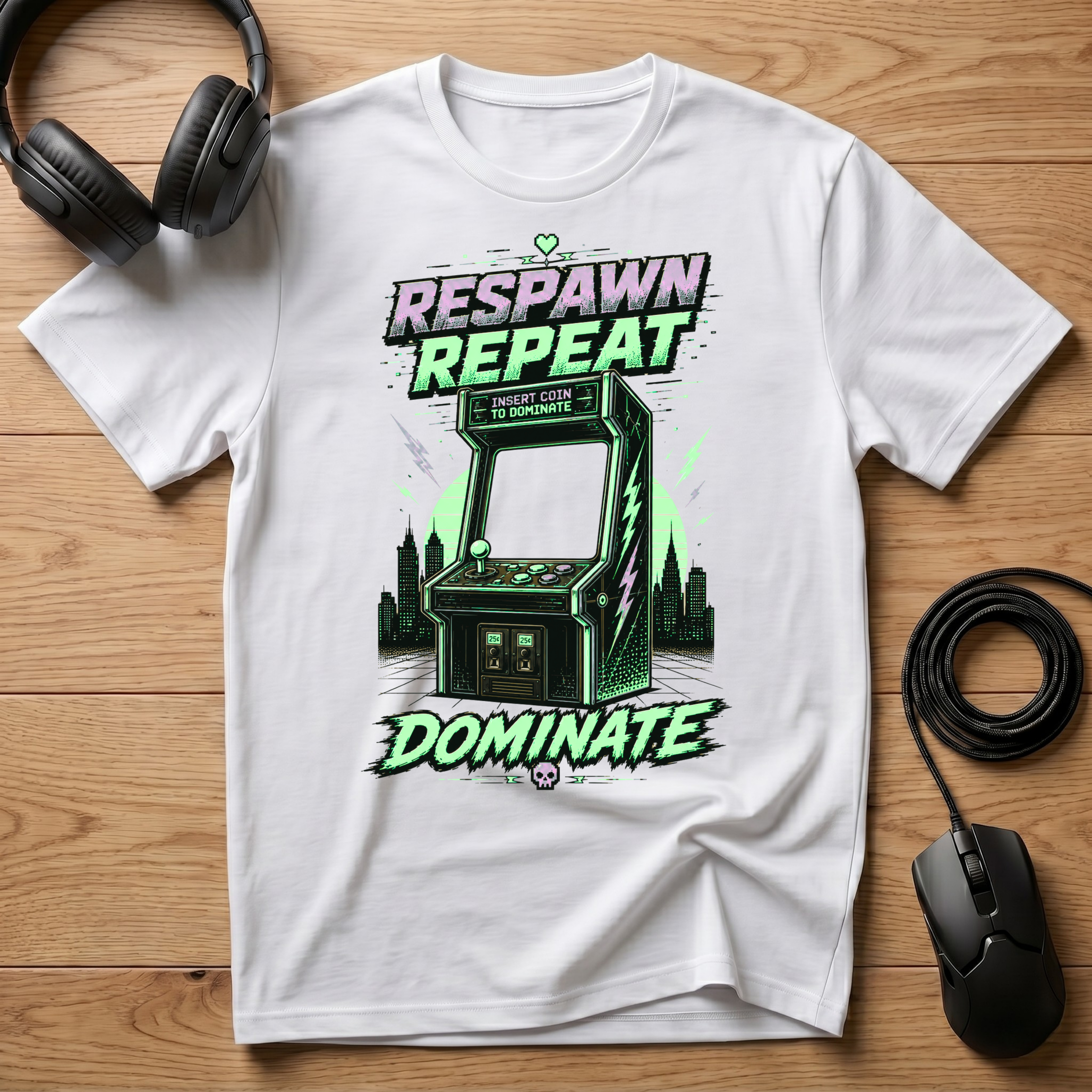 Respawn. Repeat. Dominate. T-Shirt