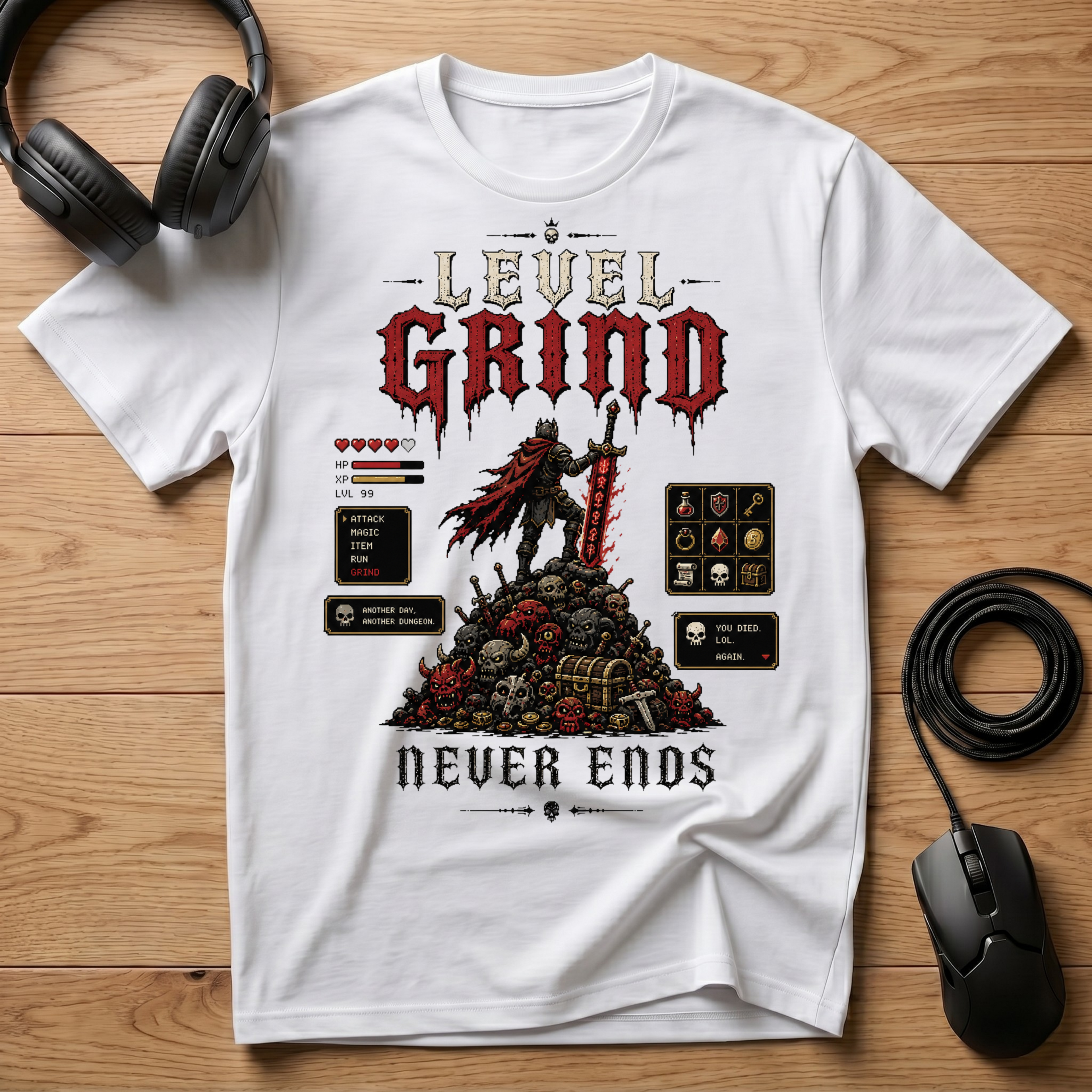 Level Grind Never Ends T-Shirt