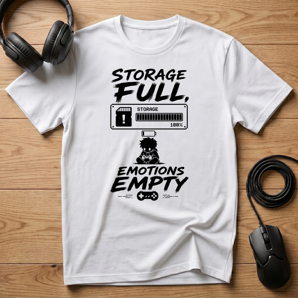 Storage Full, Emotions Empty T-Shirt