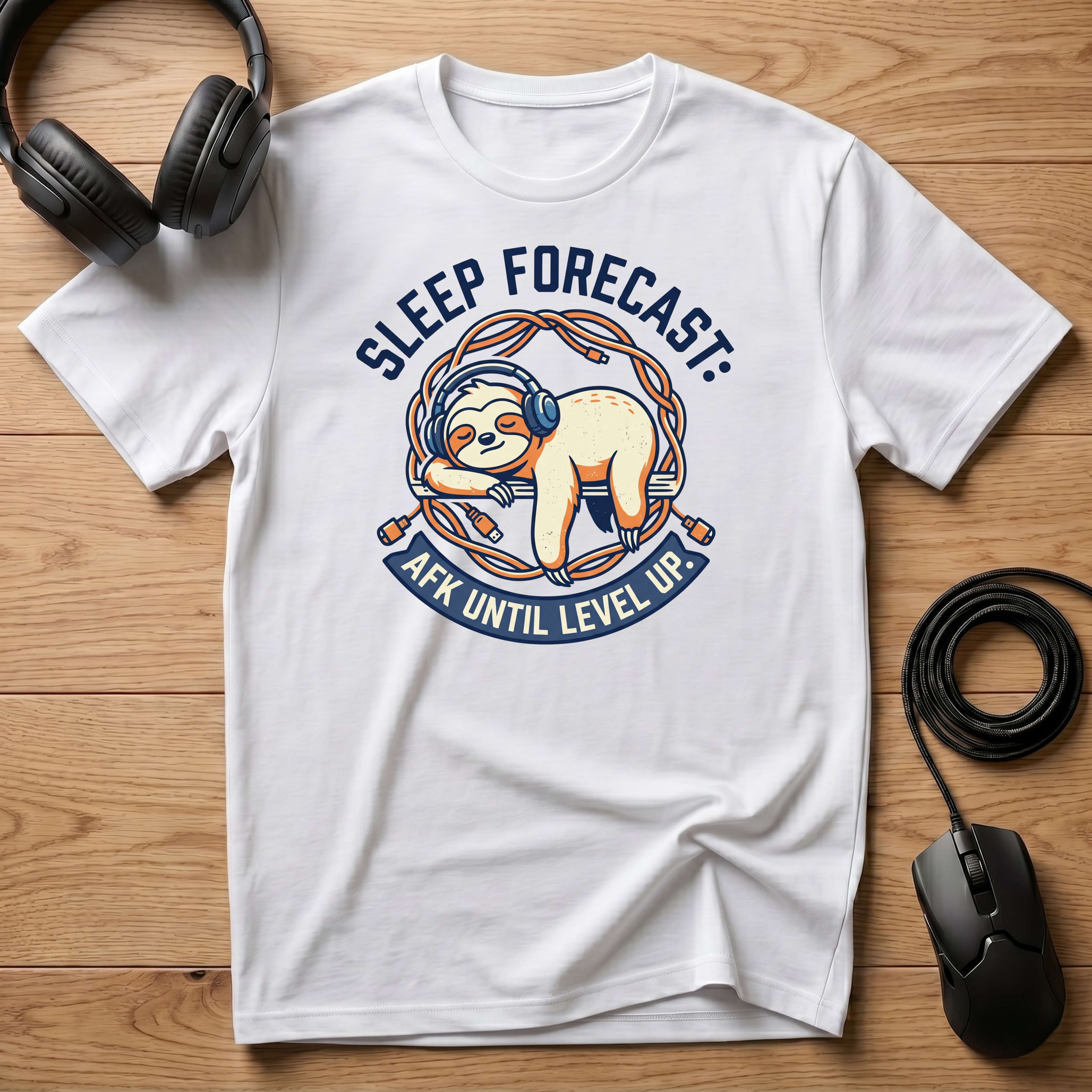 Sleep Forecast: AFK Until Level Up T-Shirt