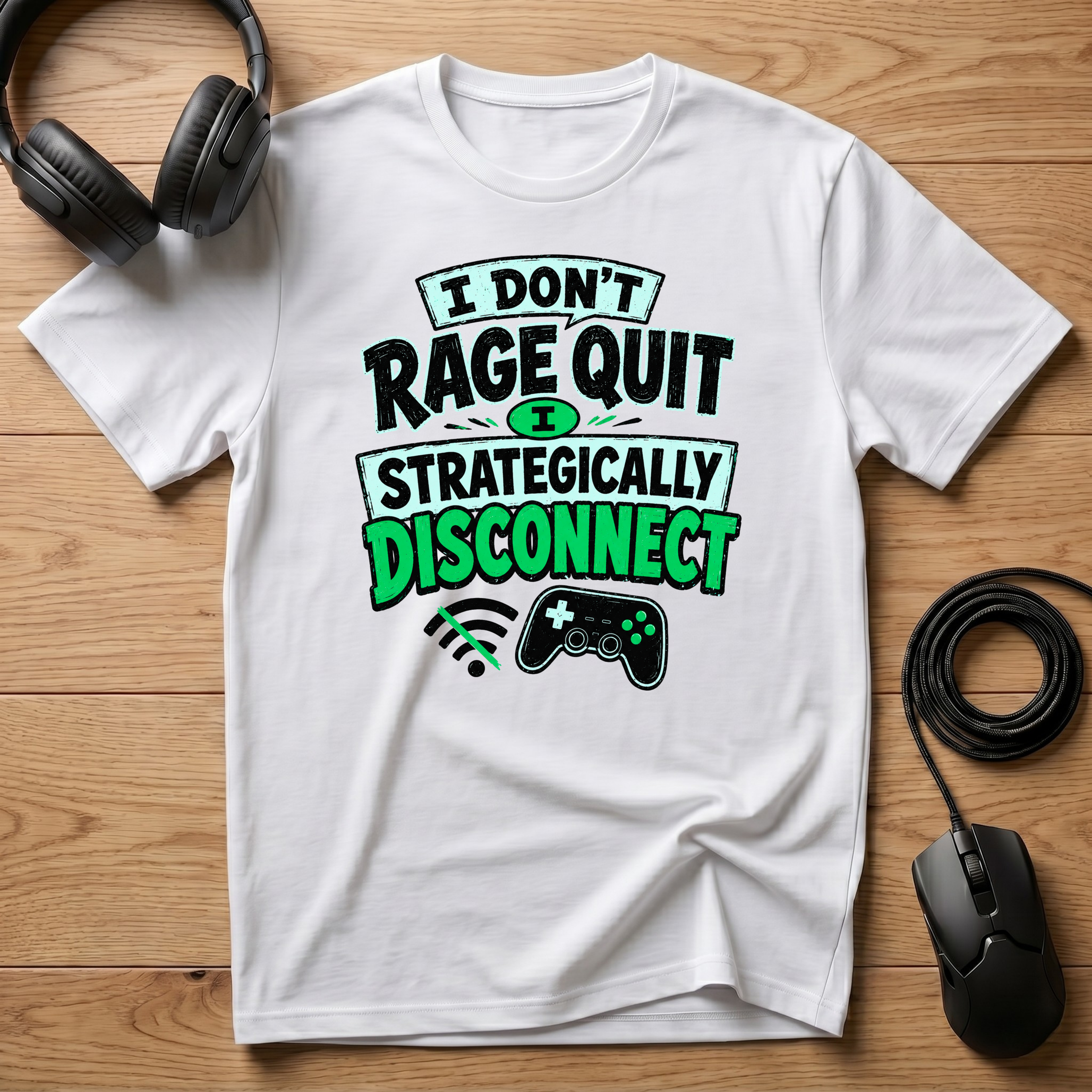 I Don't Rage Quit I Strategically Disconnect T-Shirt