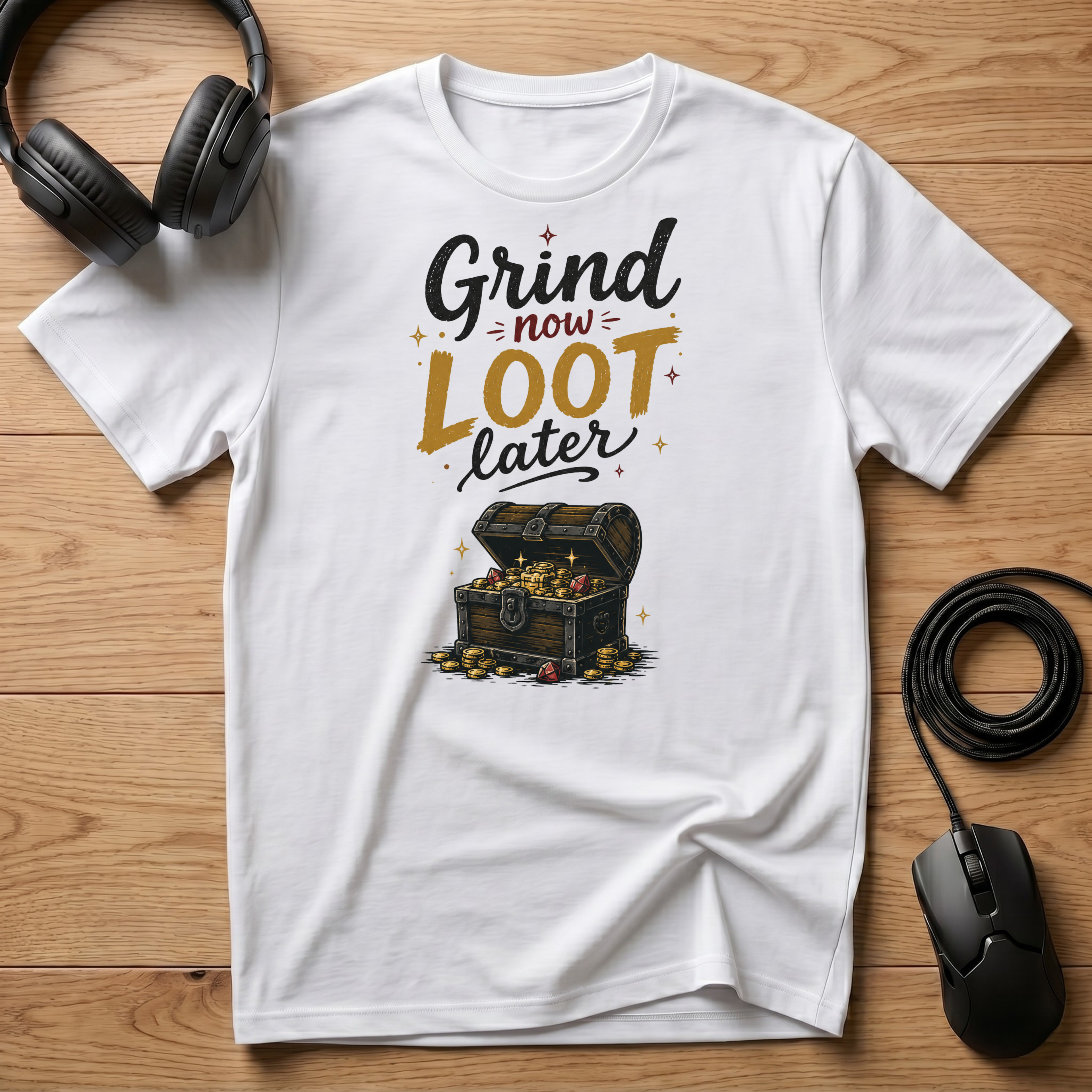 Grind Now Loot Later T-Shirt