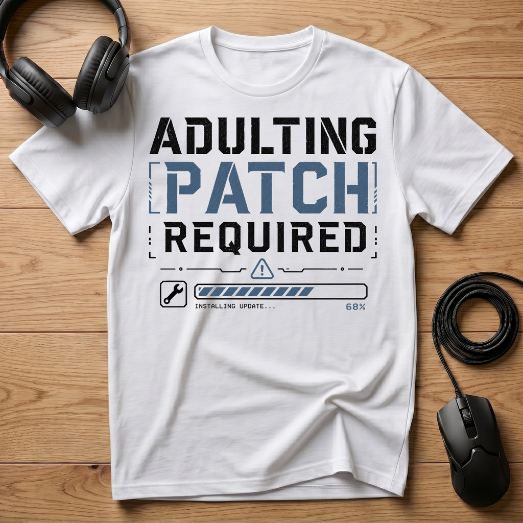 Adulting Patch Required T-Shirt
